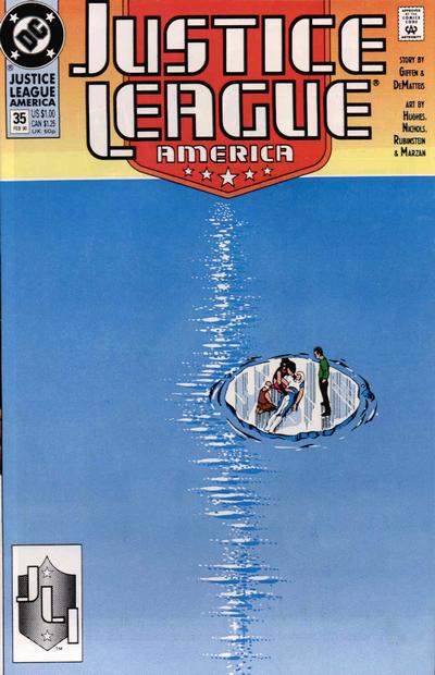 Justice League America #35 Direct ed. - back issue - $3.00