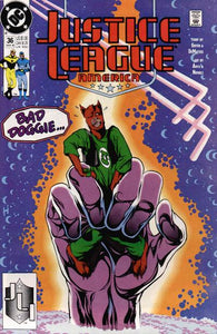 Justice League America #36 Direct ed. - back issue - $3.00