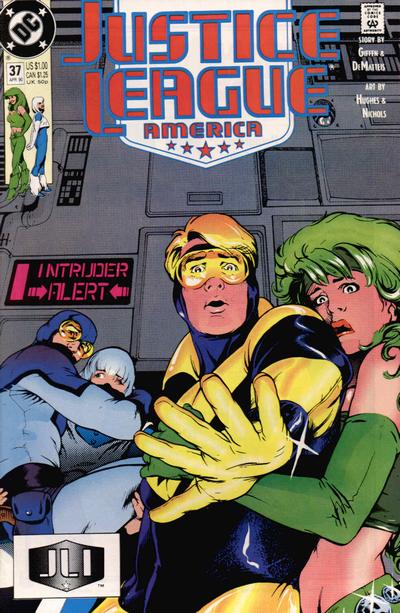 Justice League America #37 Direct ed. - back issue - $3.00