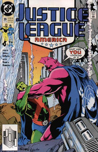 Justice League America #39 Direct ed. - back issue - $3.00