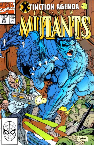 The New Mutants #96 Direct ed. - back issue - $6.00