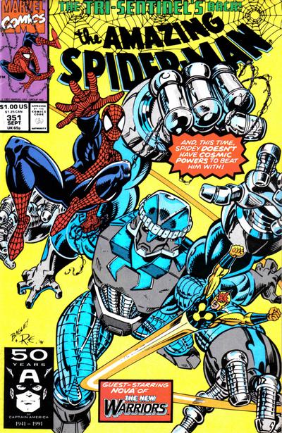 The Amazing Spider-Man #351 Direct ed. - back issue - $4.00