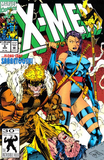X-Men 1991 #6 Direct ed. - back issue - $14.00