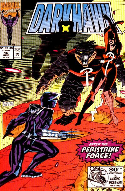 Darkhawk #16 Direct ed. - back issue - $3.00