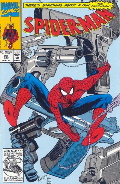 Spider-Man 1990 #28 Direct ed. - back issue - $4.00