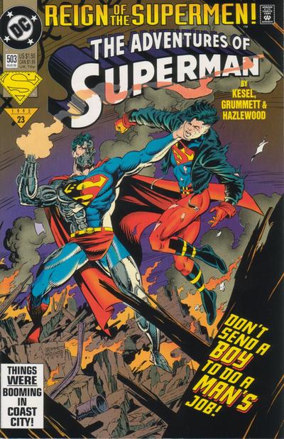Adventures of Superman 1987 #503 Direct ed. - back issue - $2.00