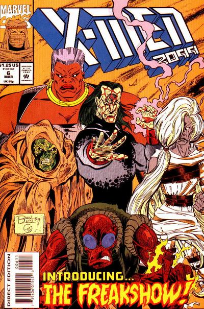 X-Men 2099 1993 #6 Direct Edition - back issue - $3.00