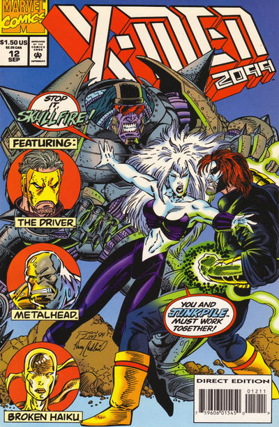 X-Men 2099 1993 #12 Direct Edition - back issue - $3.00