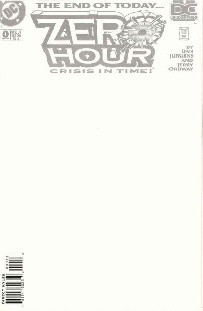 Zero Hour: Crisis in Time 1994 #0 Direct Sales - back issue - $4.00