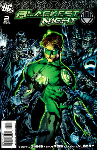 Blackest Night 2009 #2 Ivan Reis Cover Signed by Geoff Johns - back issue - $25.00