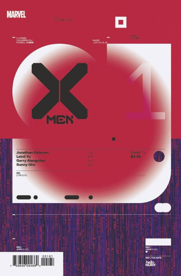 X-MEN #1 MULLER DESIGN VAR DX