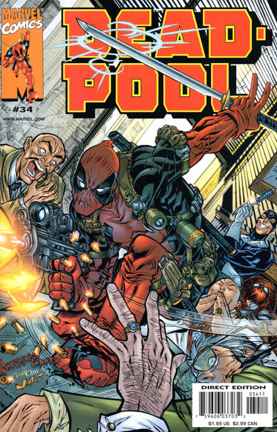 Deadpool #34 Direct Edition - back issue - $5.00
