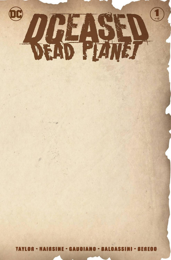 DCEASED DEAD PLANET #1 BLANK VAR ED (OF 6)