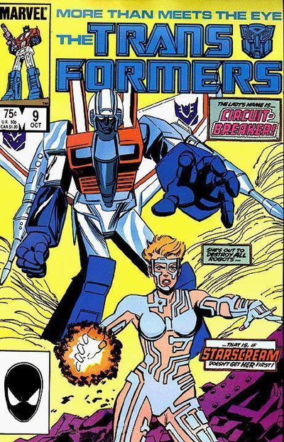 The Transformers #9 Direct ed. - back issue - $7.00