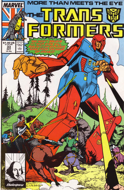 The Transformers #33 Direct ed. - back issue - $5.00