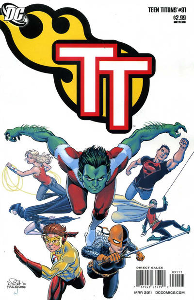 Teen Titans #91 Nicola Scott / Doug Hazlewood Cover - reader copy - $2.00