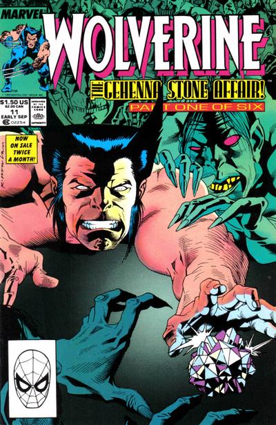 Wolverine 1988 #11 Direct ed. - back issue - $5.00