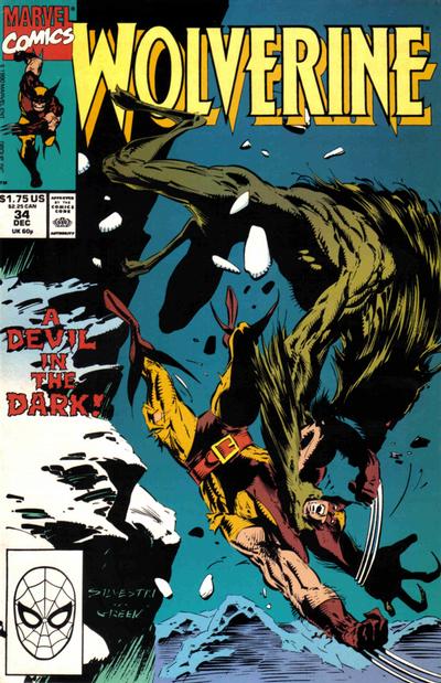 Wolverine 1988 #34 Direct ed. - back issue - $3.00