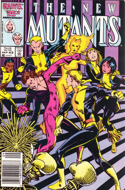 The New Mutants #43 Newsstand ed. - back issue - $4.00