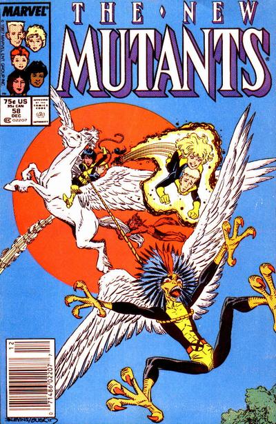 The New Mutants #58 Newsstand ed. - back issue - $3.00