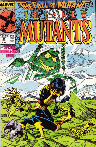 The New Mutants #60 Direct ed. - back issue - $4.00