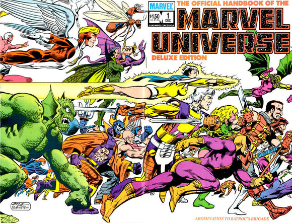 The Official Handbook of the Marvel Universe Deluxe Edition #1 - back issue - $4.00