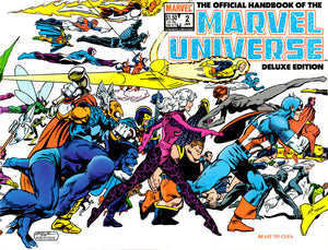 The Official Handbook of the Marvel Universe Deluxe Edition #2 Direct ed. - back issue - $3.00