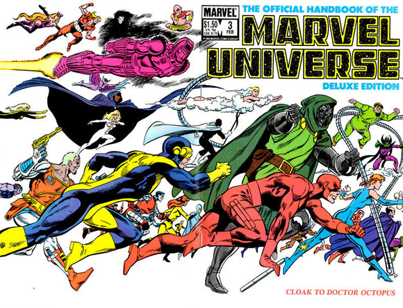 The Official Handbook of the Marvel Universe Deluxe Edition #3 Direct ed. - back issue - $3.00