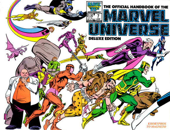 The Official Handbook of the Marvel Universe Deluxe Edition #7 Direct ed. - back issue - $3.00