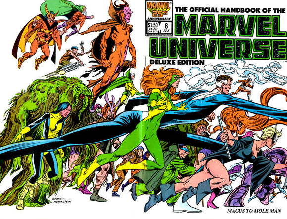 The Official Handbook of the Marvel Universe Deluxe Edition #8 Direct ed. - back issue - $3.00