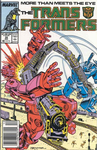 The Transformers 1984 #35 Newsstand ed. - back issue - $4.00