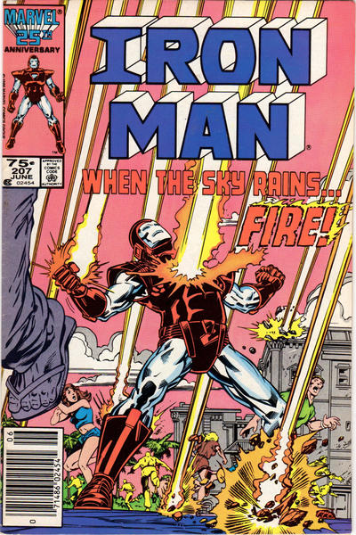 Iron Man #207 Newsstand ed. - back issue - $4.00