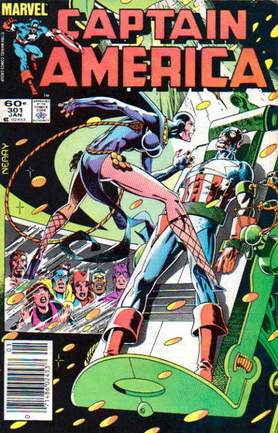 Captain America #301 Newsstand ed. - back issue - $3.00