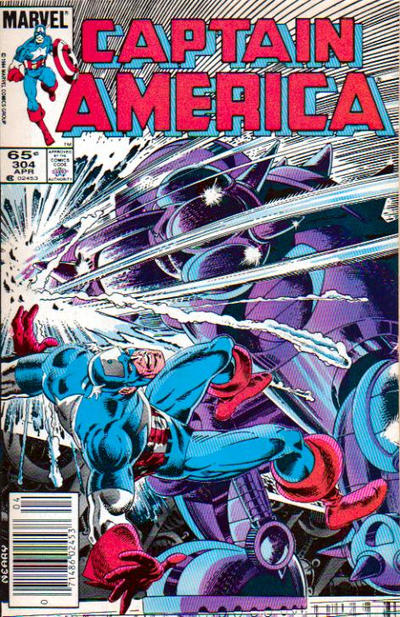 Captain America #304 Newsstand ed. - back issue - $3.00