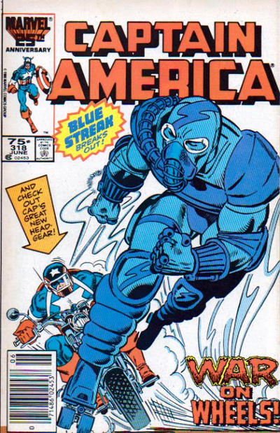 Captain America #318 Newsstand ed. - back issue - $3.00