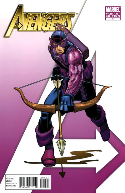 Avengers #4 Romita Jr.'s Hawkeye Variant - back issue - $15.00