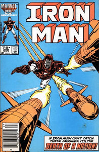 Iron Man #208 Newsstand ed. - back issue - $4.00