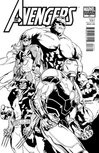 Avengers #17 Architect Sketch Variant - back issue - $6.00