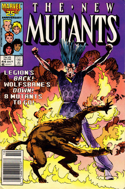 The New Mutants #44 Newsstand ed. - back issue - $4.00