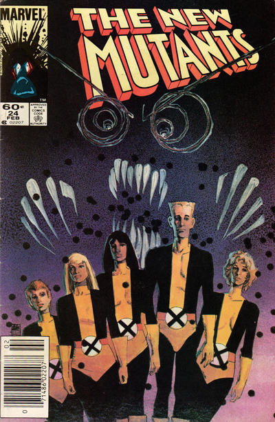 The New Mutants #24 Newsstand ed. - back issue - $4.00