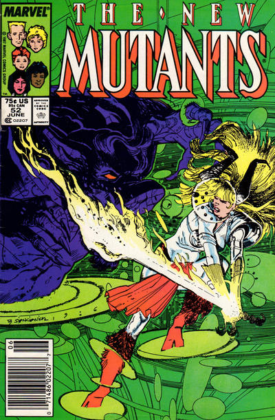 The New Mutants 1983 #52 Newsstand ed. - back issue - $3.00