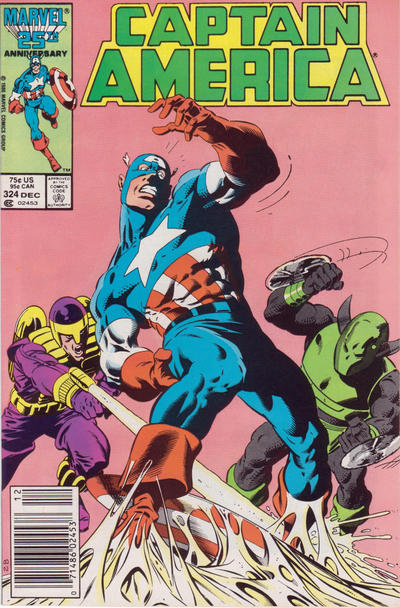 Captain America #324 Newsstand ed. - back issue - $3.00