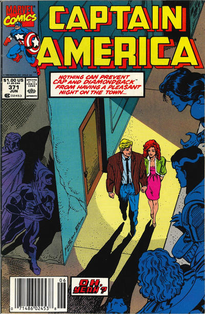 Captain America #371 Newsstand ed. - back issue - $3.00