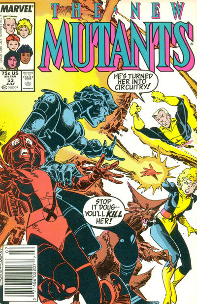 The New Mutants #53 Newsstand ed. - back issue - $3.00
