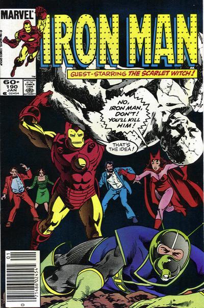 Iron Man #190 Newsstand ed. - back issue - $3.00