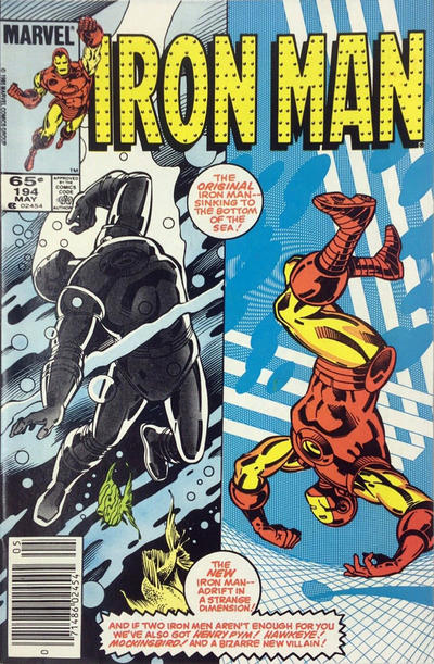 Iron Man #194 Newsstand ed. - back issue - $3.00