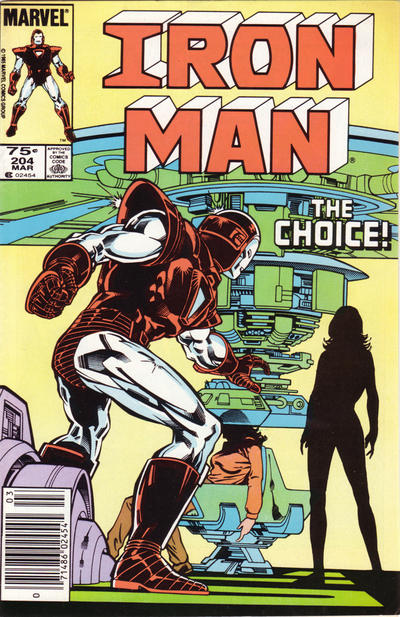 Iron Man #204 Newsstand ed. - back issue - $4.00