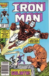 Iron Man #206 Newsstand ed. - back issue - $3.00