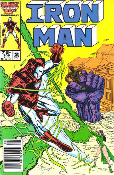 Iron Man #209 Newsstand ed. - back issue - $4.00