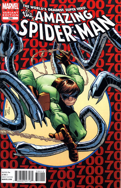 The Amazing Spider-Man #700 Variant Edition - Second Printing - Humberto Ramos Cover - back issue - $10.00